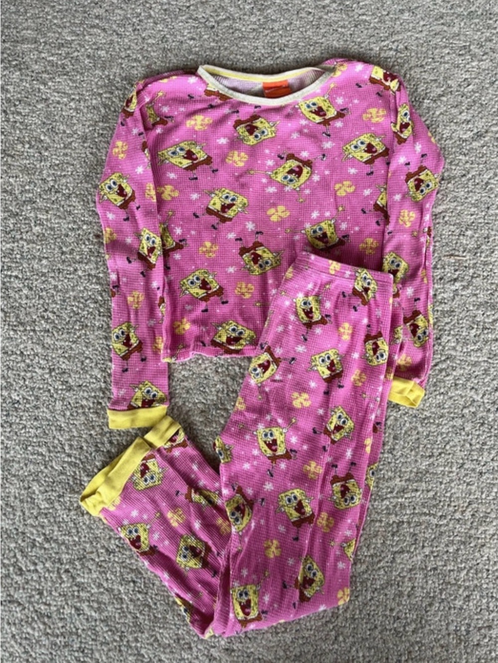 Y2K spongebob squarepants pj set!